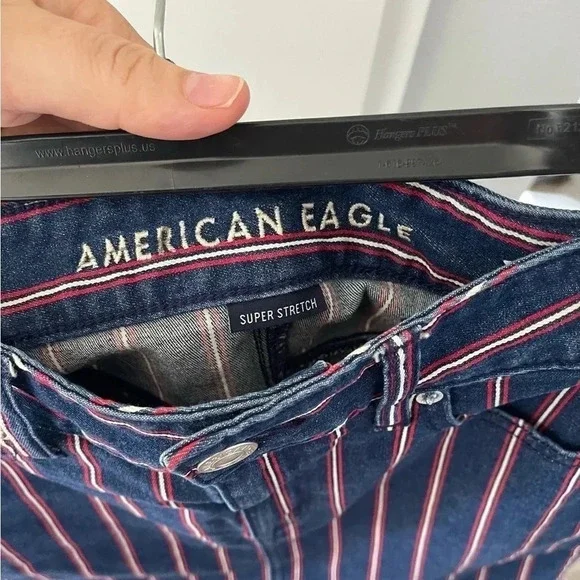 American Eagle Striped High-Rise Mini Skirt - Picture 4 of 5